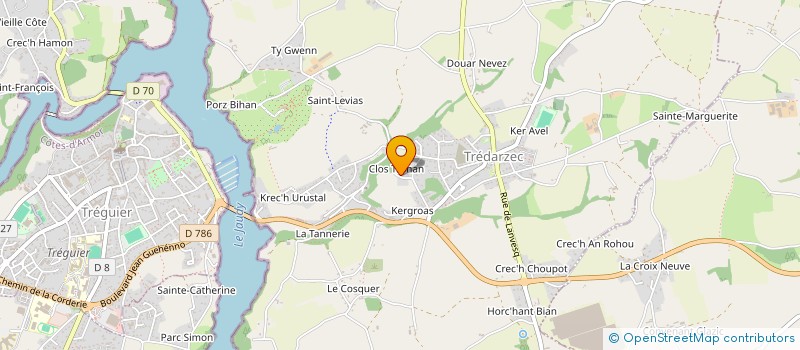 localisation de l'entreprise SCI CANARD BLOND  TREDARZEC