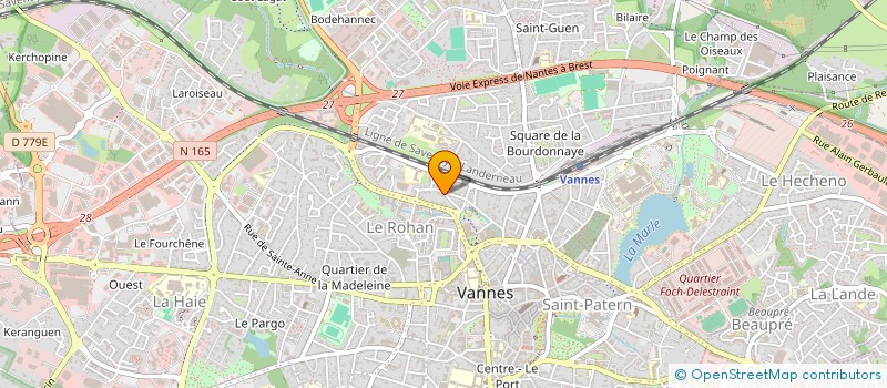 localisation de l'entreprise SCI CANARI12 à VANNES