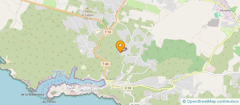 localisation de l'entreprise SCI CANAVA à BONIFACIO