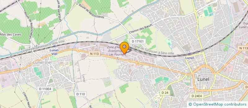 localisation de l'entreprise SCI CANAYER  LUNEL