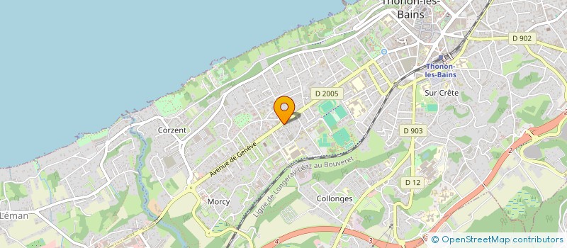 localisation de l'entreprise SCI CANAYMA à THONON-LES-BAINS