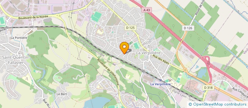 localisation de l'entreprise SCI CANBAY  LA VERPILLIERE