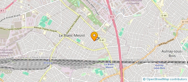 localisation de l'entreprise SCI CANCER  LE BLANC-MESNIL