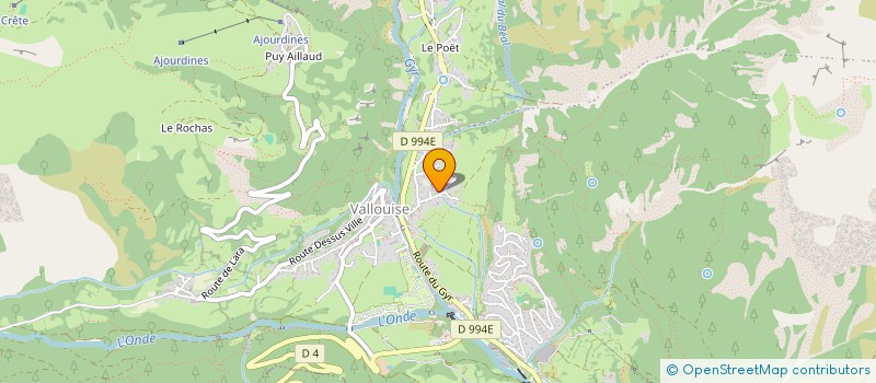 localisation de l'entreprise SCI CANCHENTIER  VALLOUISE-PELVOUX