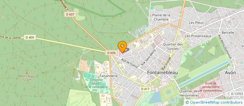 localisation de l'entreprise SCI CANCIAN-CPVG  FONTAINEBLEAU