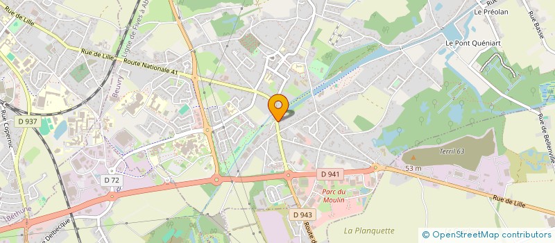 localisation de l'entreprise SCI CANCUN  BEUVRY