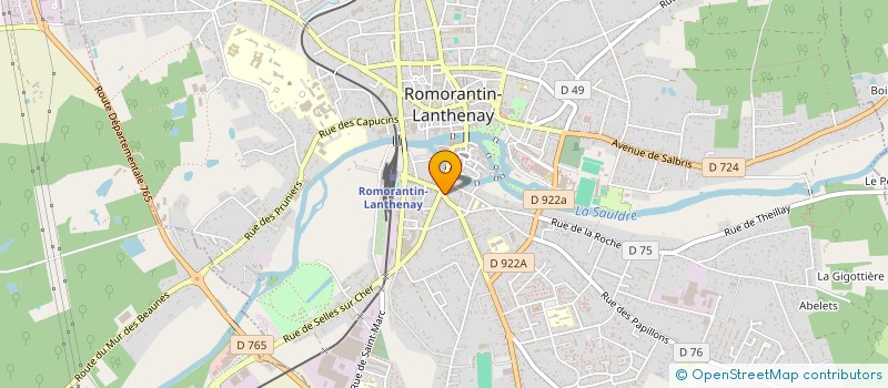 localisation de l'entreprise SCI CANDAN  ROMORANTIN-LANTHENAY