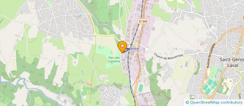 localisation de l'entreprise SCI CANDICE  CHAPONOST