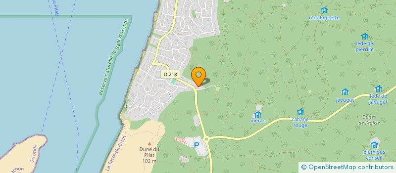 localisation de l'entreprise SCI CANDICE à LA TESTE DE BUCH