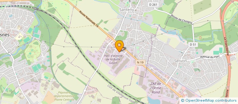 localisation de l'entreprise SCI CANDICE  SANTENY