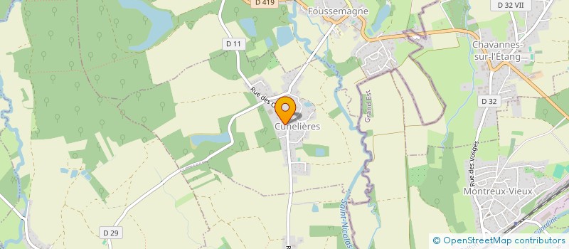localisation de l'entreprise SCI CANDICE  CUNELIERES