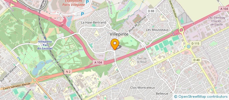 localisation de l'entreprise SCI CANDICE IMMO à VILLEPINTE
