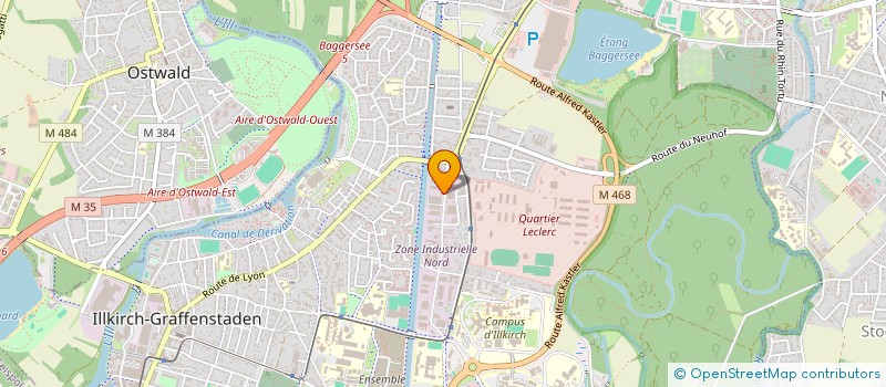 localisation de l'entreprise SCI CANDIDE  ILLKIRCH-GRAFFENSTADEN