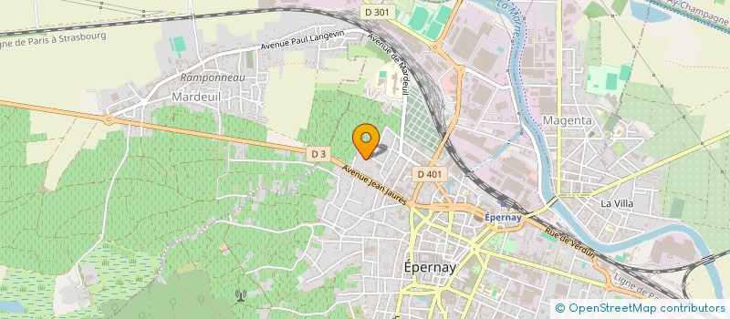 localisation de l'entreprise SCI CANDIDO  EPERNAY