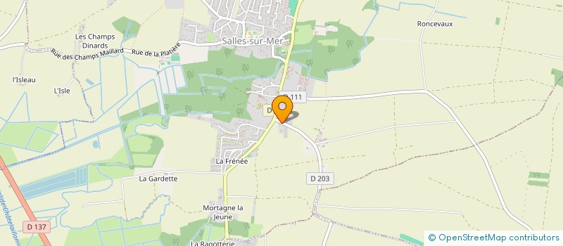 localisation de l'entreprise SCI CANDIE  SALLES-SUR-MER