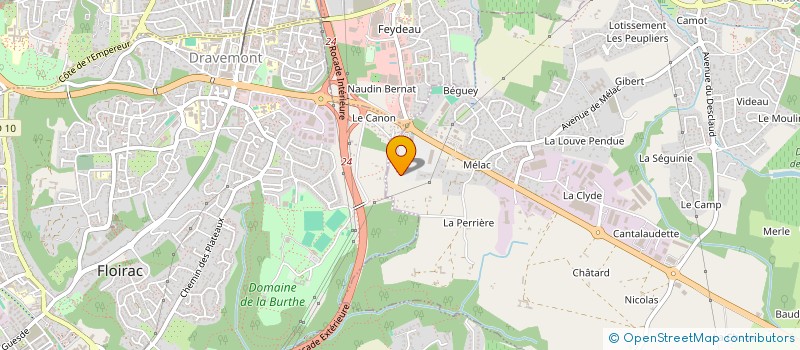 localisation de l'entreprise SCI CANEJAN 33  BOULIAC