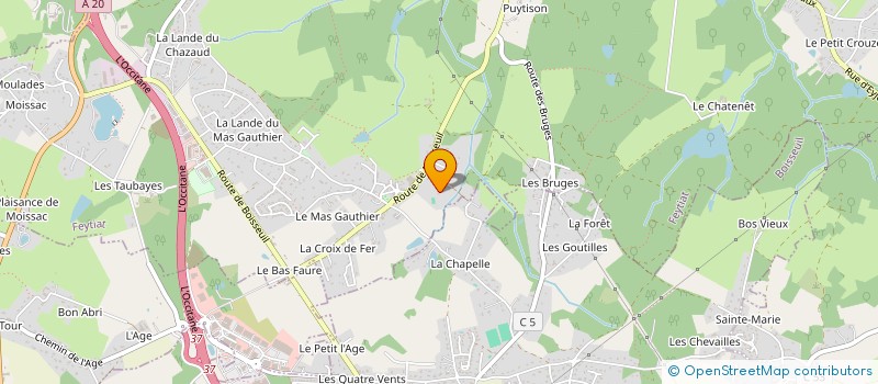 localisation de l'entreprise SCI CANELLE à FEYTIAT