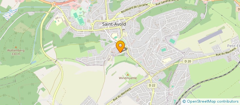 localisation de l'entreprise SCI CANELLE  SAINT-AVOLD