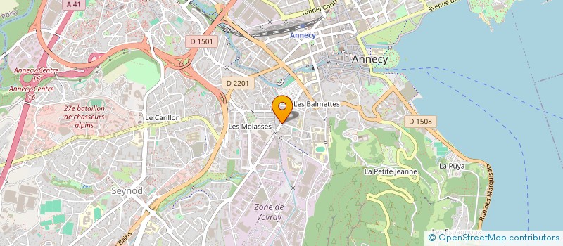 localisation de l'entreprise SCI CANEMA à ANNECY