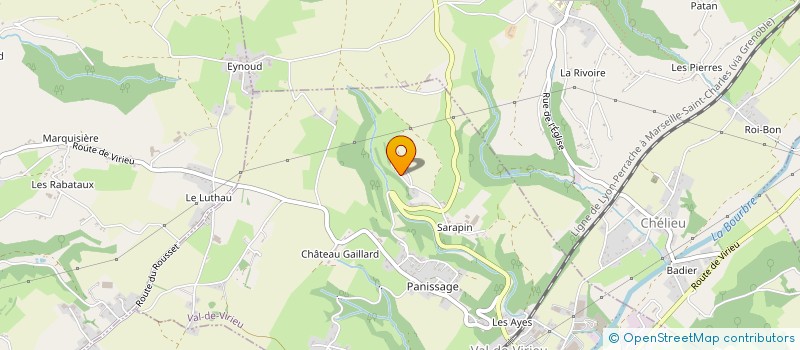 localisation de l'entreprise SCI CANEPETIERES  VAL-DE-VIRIEU