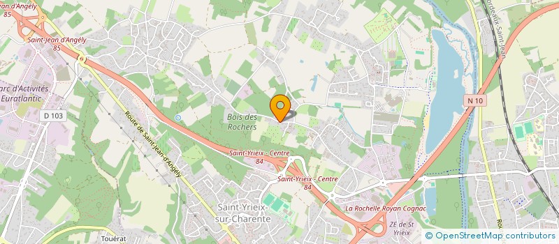localisation de l'entreprise SCI CANES à SAINT-YRIEIX-SUR-CHARENTE