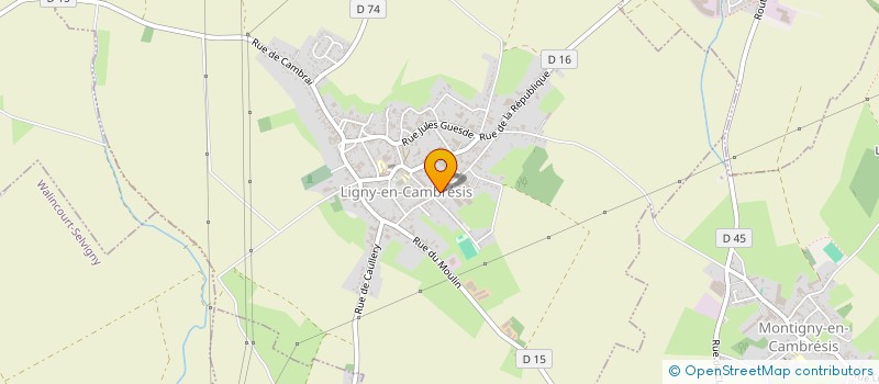 localisation de l'entreprise SCI CANET SOLEIL  LIGNY-EN-CAMBRESIS