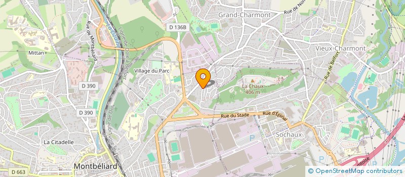 localisation de l'entreprise SCI CANEX  MONTBELIARD