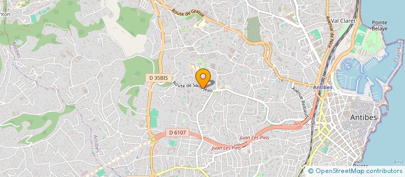 localisation de l'entreprise SCI CANHOCHE à ANTIBES