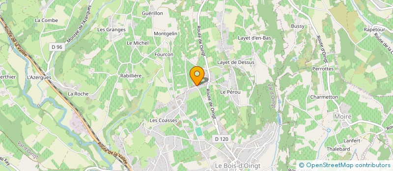 localisation de l'entreprise SCI CANICHE  VAL D'OINGT