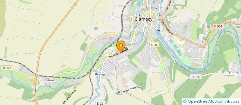localisation de l'entreprise SCI CANIFELINAC à CLAMECY