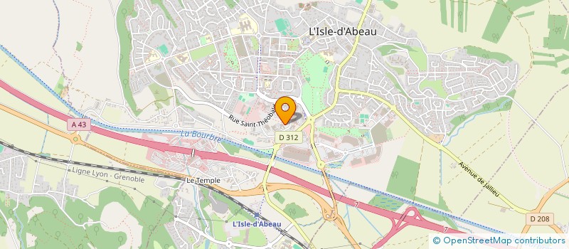 localisation de l'entreprise SCI CANIGOU  L'ISLE-D'ABEAU