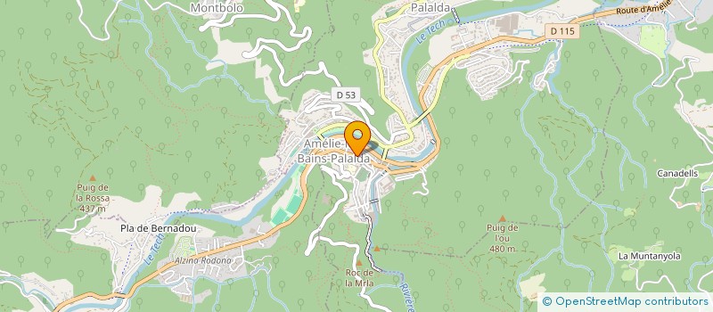 localisation de l'entreprise SCI CANIGOU-TECH  AMELIE-LES-BAINS-PALALDA