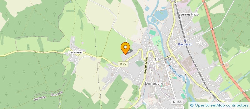 localisation de l'entreprise SCI CANIGUPA  BACCARAT