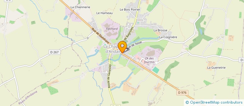 localisation de l'entreprise SCI CANNELLE à RIVES D'ANDAINE