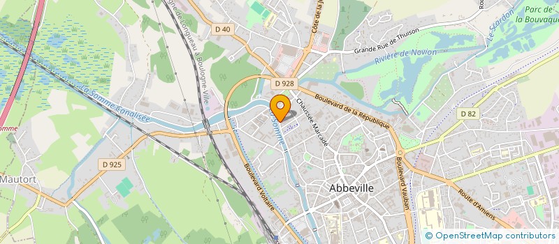 localisation de l'entreprise SCI CANNELLE à ABBEVILLE