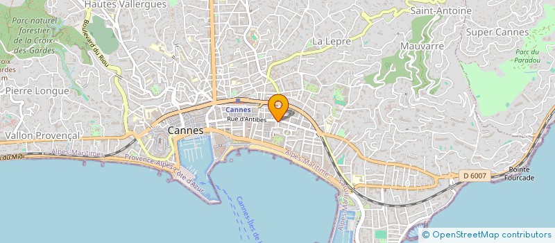 localisation de l'entreprise SCI CANNES-ANTIBES à CANNES