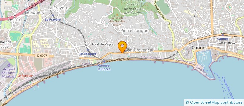 localisation de l'entreprise SCI CANNES AZUR à CANNES
