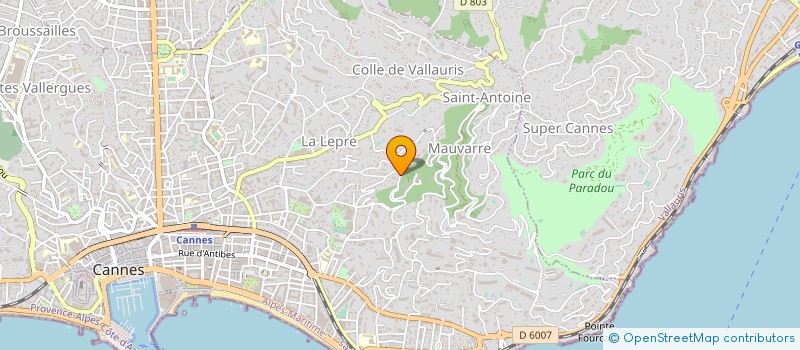localisation de l'entreprise SCI CANNES FR à CANNES