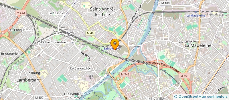 localisation de l'entreprise SCI CANNES LA BOCCA  SAINT-ANDRE-LEZ-LILLE