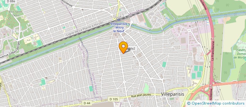 localisation de l'entreprise SCI CANNEVE  VILLEPARISIS