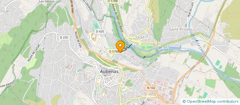localisation de l'entreprise SCI CANNICE à AUBENAS