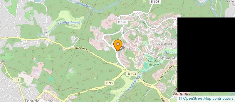 localisation de l'entreprise SCI CANNON  VALBONNE