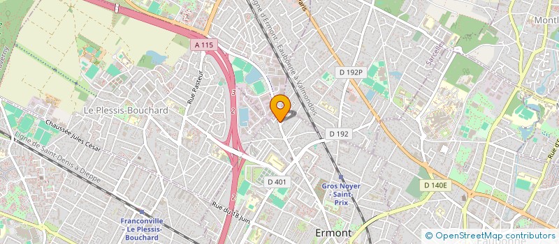 localisation de l'entreprise SCI CANO CAGNA à ERMONT