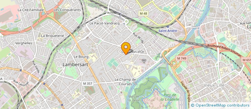 localisation de l'entreprise SCI CANON D OR  LAMBERSART