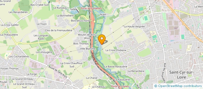 localisation de l'entreprise SCI CANOPE RIVIERA  SAINT-CYR-SUR-LOIRE