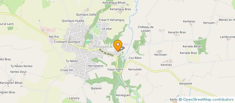 localisation de l'entreprise SCI CANOPEE  PLOUGUIN