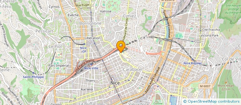 localisation de l'entreprise SCI CANTAGALET à NICE