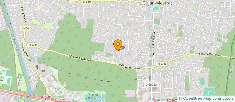 localisation de l'entreprise SCI CANTAGREL  GUJAN-MESTRAS