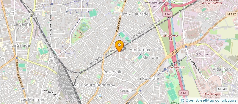 localisation de l'entreprise SCI CANTALIBRE - VIGOUROUX  TOULOUSE