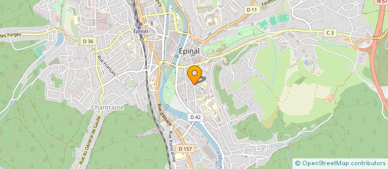 localisation de l'entreprise SCI CANTALIS à EPINAL